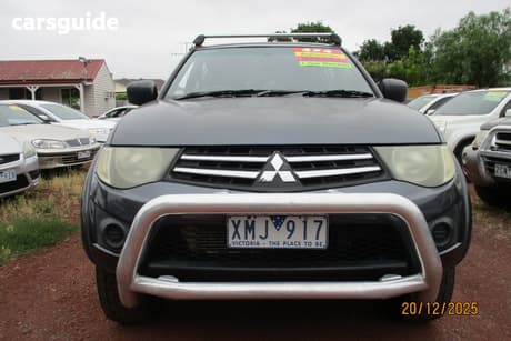 Grey 2010 Mitsubishi Triton Double Cab Utility Gl-R (4X4)