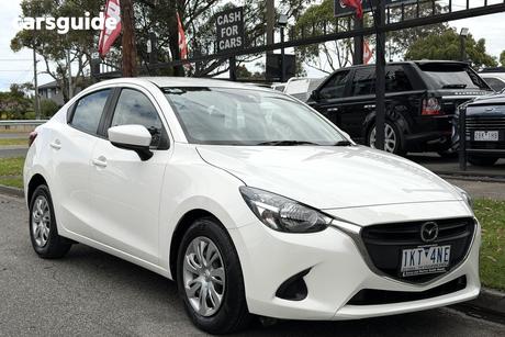 White 2017 Mazda 2 Sedan Neo