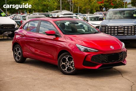 Red 2025 MG MG3 Hatchback Essence Hybrid+