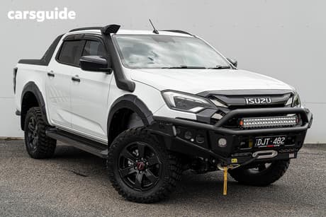 White 2024 Isuzu D-MAX Crew Cab Utility X-Terrain (4X4)