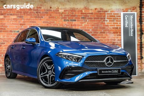 Blue 2025 Mercedes-Benz A200 Hatchback