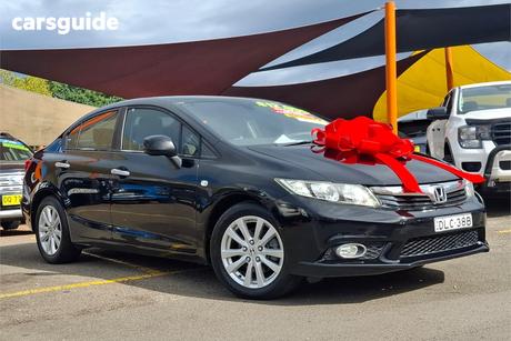 Black 2012 Honda Civic Sedan Vti-Ln