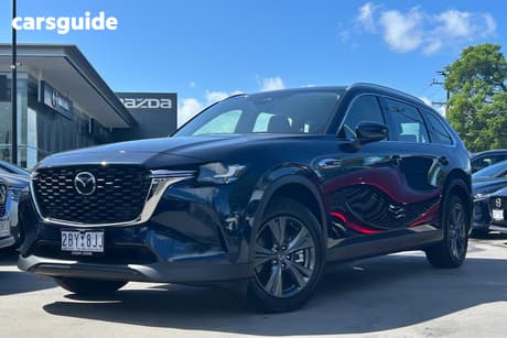 Blue 2025 Mazda CX-80 Wagon G40E Pure