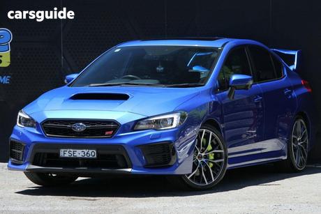 Blue 2019 Subaru WRX Sedan Sti Spec R (Wing) (Awd)