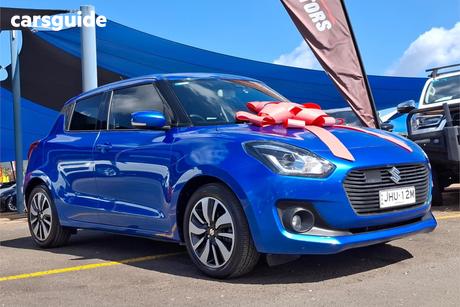 Blue 2017 Suzuki Swift Hatchback Glx Turbo