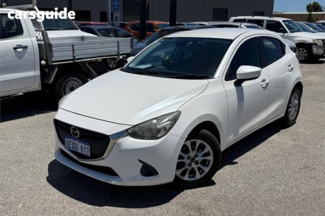 White 2014 Mazda 2 Hatchback Maxx