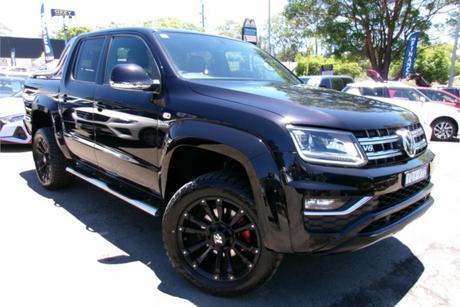 Black 2020 Volkswagen Amarok Dual Cab Utility Tdi580 Ultimate 4Motion