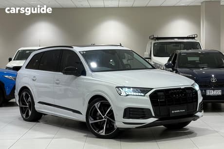 White 2023 Audi Q7 Wagon 45 Tdi Quattro Dynamic Black