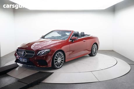 Red 2018 Mercedes-Benz E300 Cabriolet