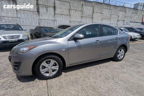 Silver 2010 Mazda 3 Sedan Maxx