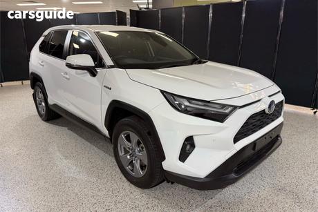 White 2022 Toyota RAV4 Wagon Gx (Awd) Hybrid Nav