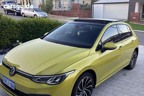 Yellow 2021 Volkswagen Golf Hatchback 110 Tsi Life