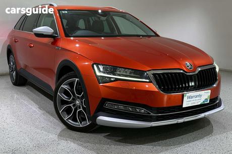 Orange 2020 Skoda Superb Wagon 200Tsi Scout Limited Edition