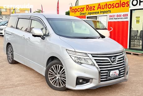 Silver 2018 Nissan Elgrand Wagon
