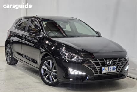 Black 2021 Hyundai I30 Hatchback Active