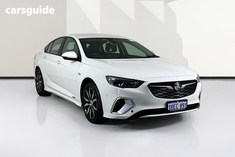 White 2020 Holden Commodore Liftback Rs