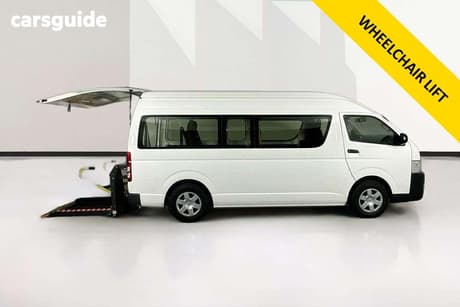 White 2014 Toyota HiAce Bus Commuter