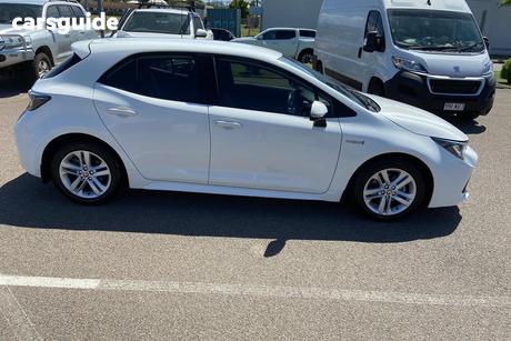 White 2020 Toyota Corolla Hatchback Ascent Sport Hybrid