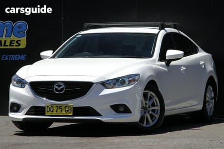 White 2013 Mazda 6 Sedan Sport
