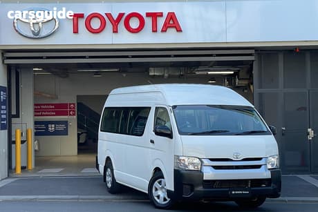 White 2018 Toyota HiAce Bus Commuter