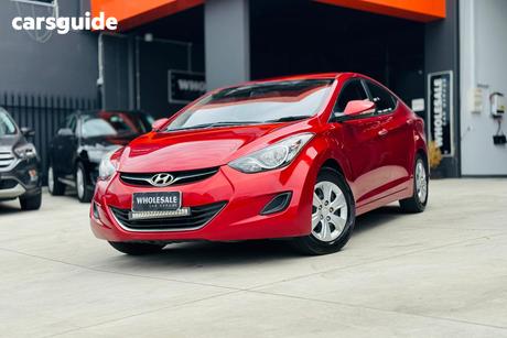 Red 2013 Hyundai Elantra Sedan Active