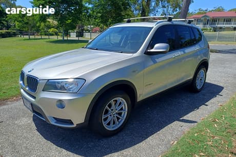 Silver 2012 BMW X3 Wagon Xdrive 20D