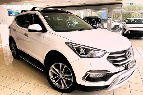 White 2018 Hyundai Santa FE Wagon Highlander Crdi (4X4)