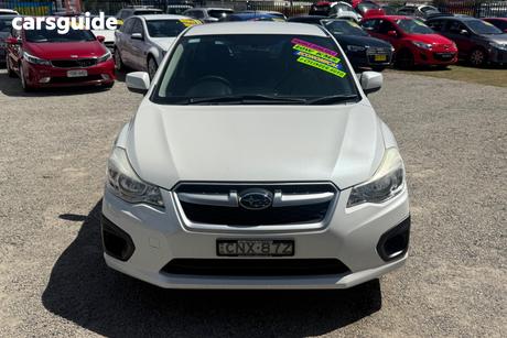 White 2013 Subaru Impreza Hatchback 2.0I (Awd)