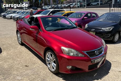 Red 2010 Lexus IS250C Convertible Sports
