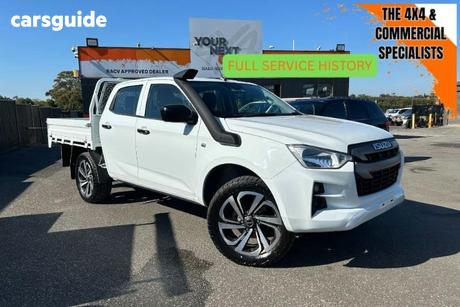 White 2022 Isuzu D-MAX Crew Cab Chassis Sx (4X4)