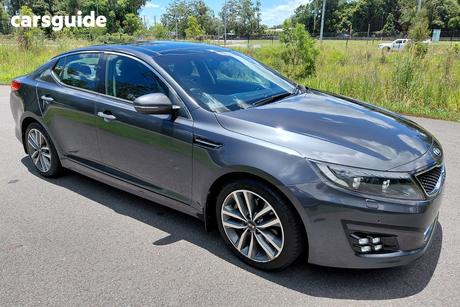 Grey 2014 Kia Optima Sedan Platinum