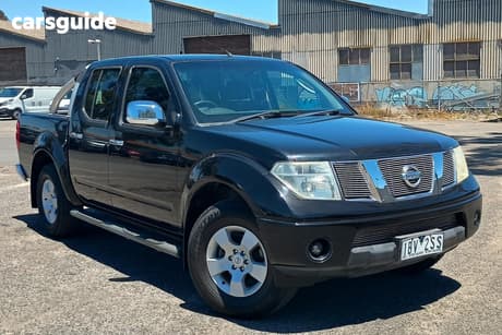 Black 2009 Nissan Navara Dual Cab Pick-up St-X