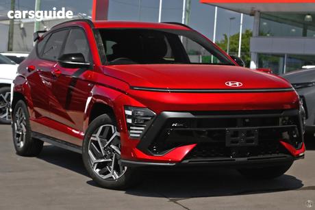 Red 2025 Hyundai Kona Wagon Hybrid Elite N Line