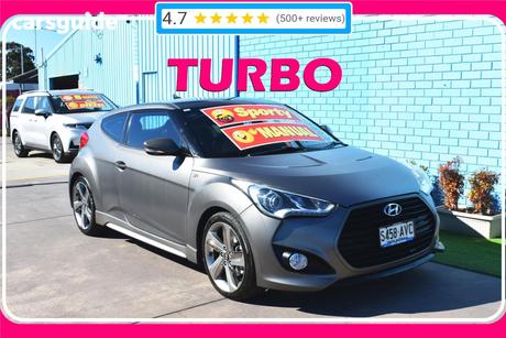 Grey 2012 Hyundai Veloster Coupe Sr Turbo