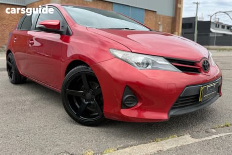 Red 2013 Toyota Corolla Hatchback Ascent