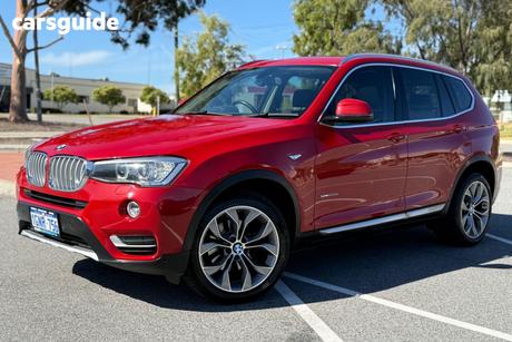 Red 2014 BMW X3 Wagon Xdrive 20D