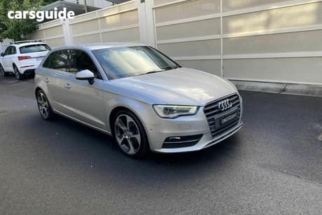 Silver 2014 Audi A3 Hatchback Sportback 2.0 Tdi Ambition