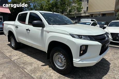 White 2020 Mitsubishi Triton Double Cab Pick Up Glx Adas (4X4)