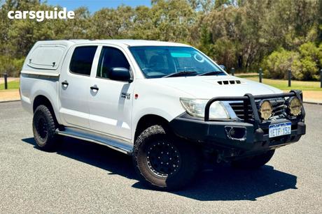 White 2012 Toyota Hilux Dual Cab Chassis Sr (4X4)