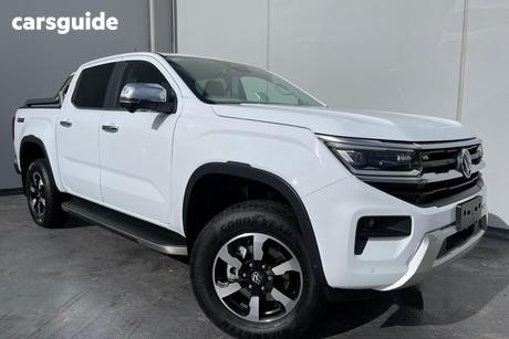 White 2025 Volkswagen Amarok Dual Cab Utility Style Tdi500 4Motion Tray