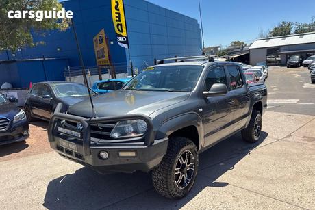 Grey 2014 Volkswagen Amarok Dual Cab Utility Tdi400 Trendline (4X4)
