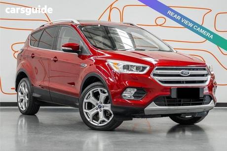 Red 2017 Ford Escape Wagon Titanium (Awd)