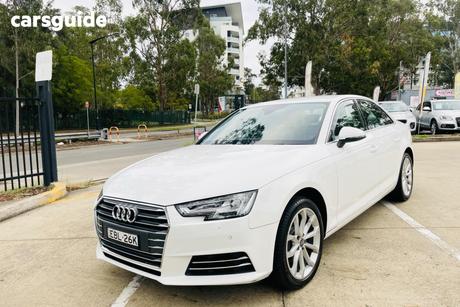 White 2016 Audi A4 Sedan SPORT
