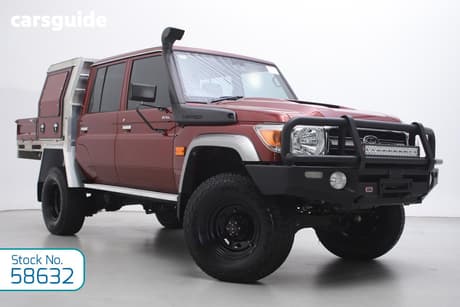 Red 2022 Toyota Landcruiser Double Cab Chassis Gxl