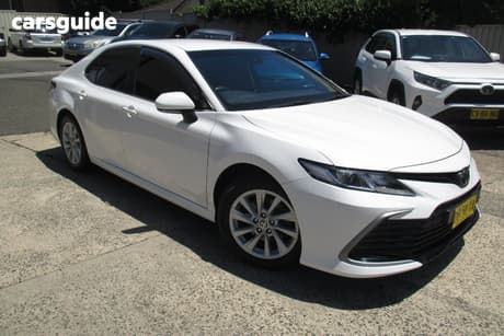 White 2021 Toyota Camry Sedan Ascent