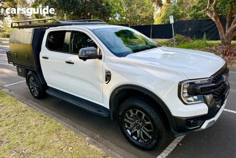 White 2022 Ford Ranger Double Cab Pick Up Sport 3.0 (4X4)