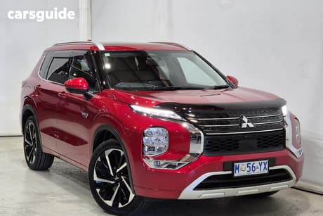Red 2023 Mitsubishi Outlander Wagon Phev Exceed 5+2 Seat (Awd)