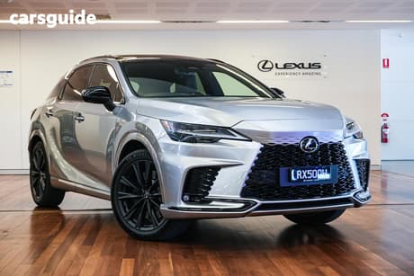 Grey 2025 Lexus RX500H Wagon F Sport Performance Hybrid