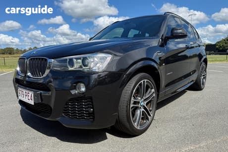 Black 2017 BMW X3 Wagon Xdrive 20D