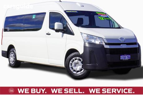 White 2021 Toyota HiAce Bus Slwb Commuter (12 Seats)